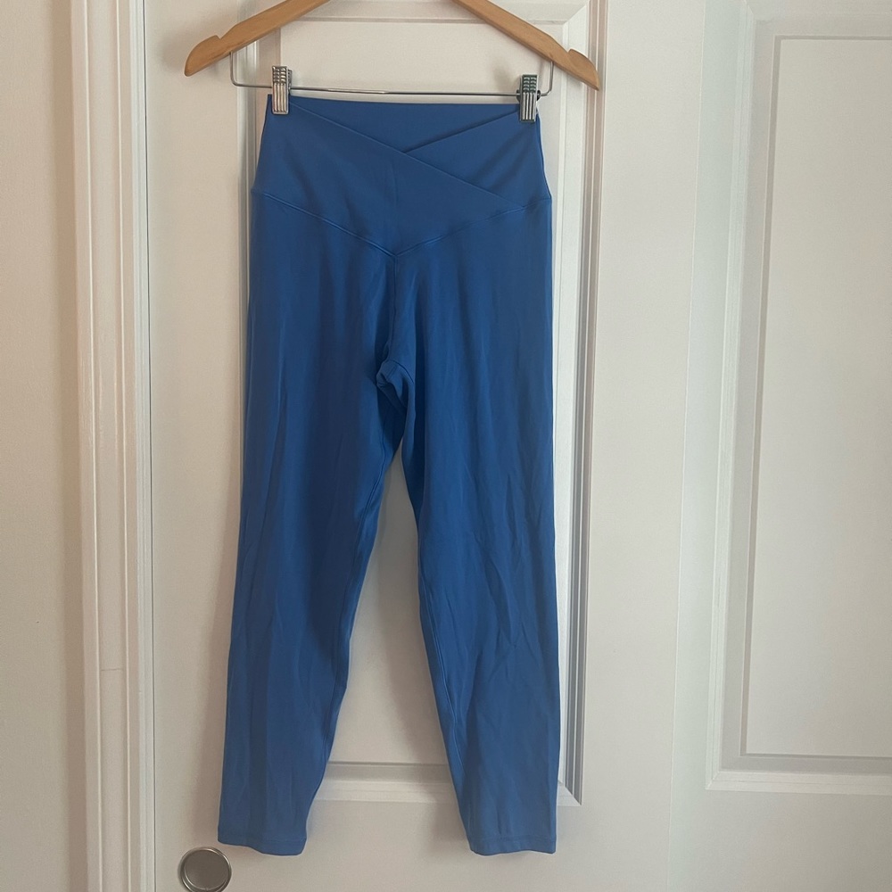 aerie blue high-waist leggings